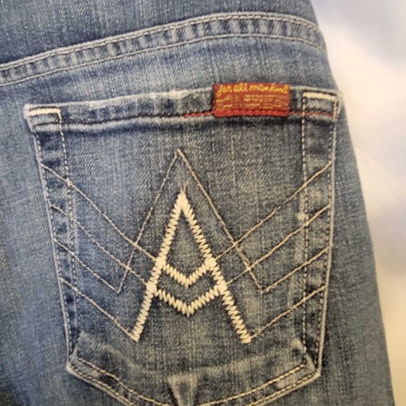 Seven For All Mankind low rise flared leg "A Pocket" jeans - Picture 6 of 11